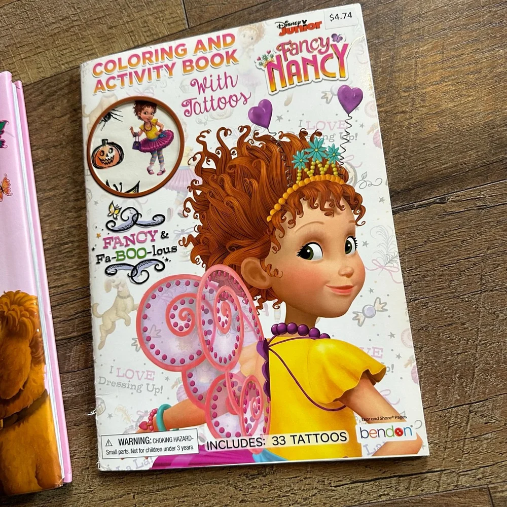 Disney Retired Junior Fancy Nancy 5 Minute Stories & Activity Book set Easter